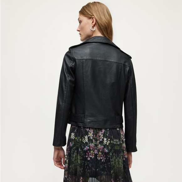 NWOT All Saints Balfern leather biker jacket 
Size US 4 - Picture 7 of 13